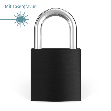 Liebesschloss Schwarz